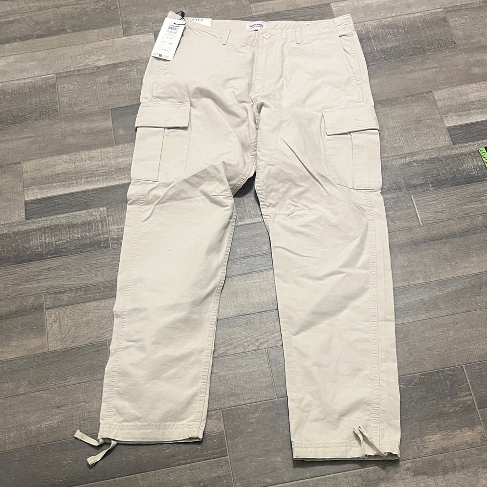 Jack & Jones Beige Cargo Pants for Men